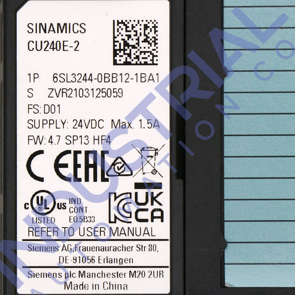 Siemens 6SL3244-0BB12-1BA1 - IAC Certified Refurbished
