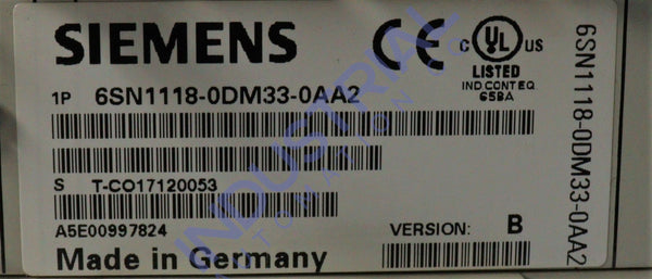 Siemens 6Sn1118-0Dm33-0Aa2
