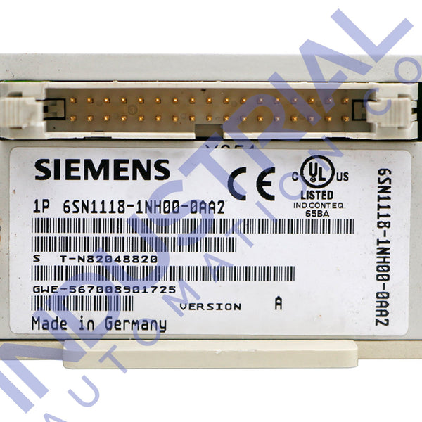 Siemens 6SN1118-1NH00-0AA2 - IAC Certified Refurbished