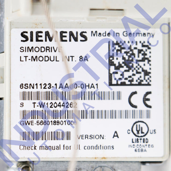 Siemens 6SN1123-1AA00-0HA1 IAC Certified Refurbished