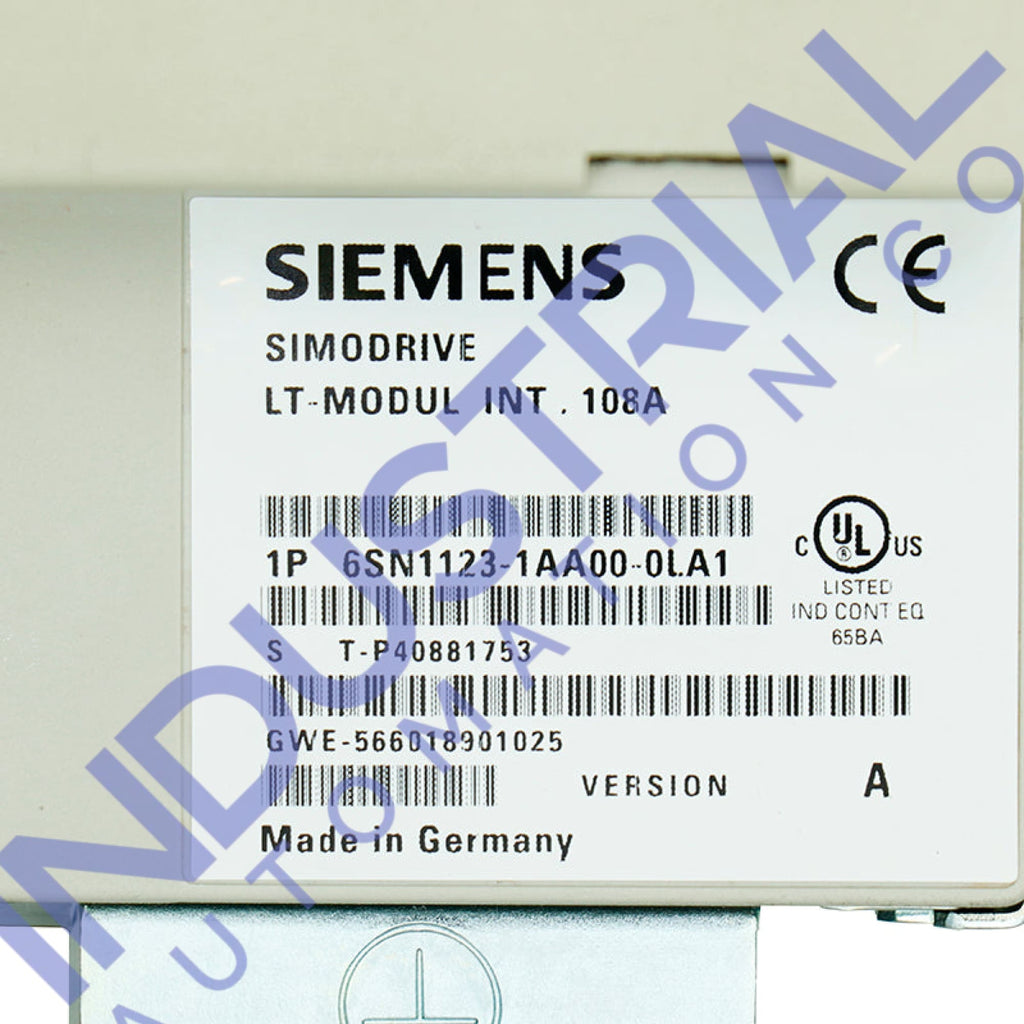 Siemens 6SN1123-1AA00-0LA1 IAC Certified Refurbished