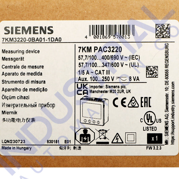 Siemens 7KM3220-0BA01-1DA0 New Business & Industrial