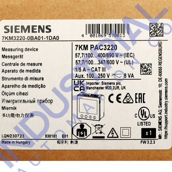 Siemens 7KM3220-0BA01-1DA0 New Business & Industrial
