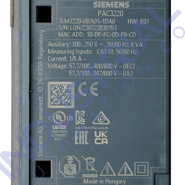 Siemens 7KM3220-0BA01-1DA0 New Business & Industrial
