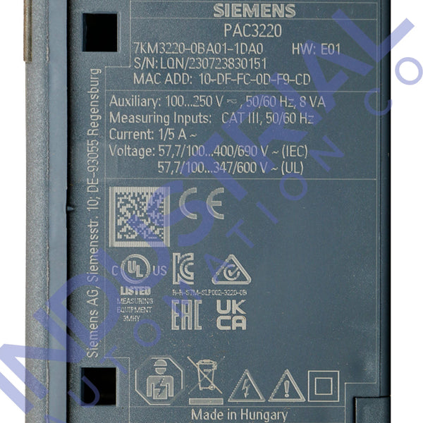 Siemens 7KM3220-0BA01-1DA0 New Business & Industrial