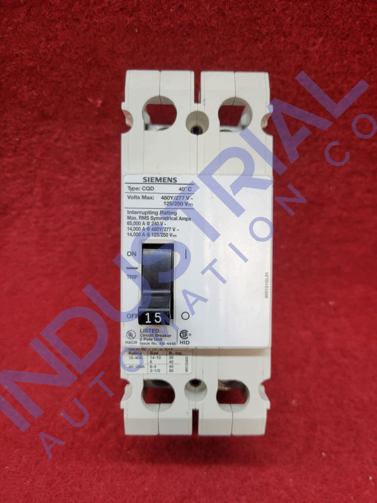 Siemens CQD215 IAC Certified Refurbished