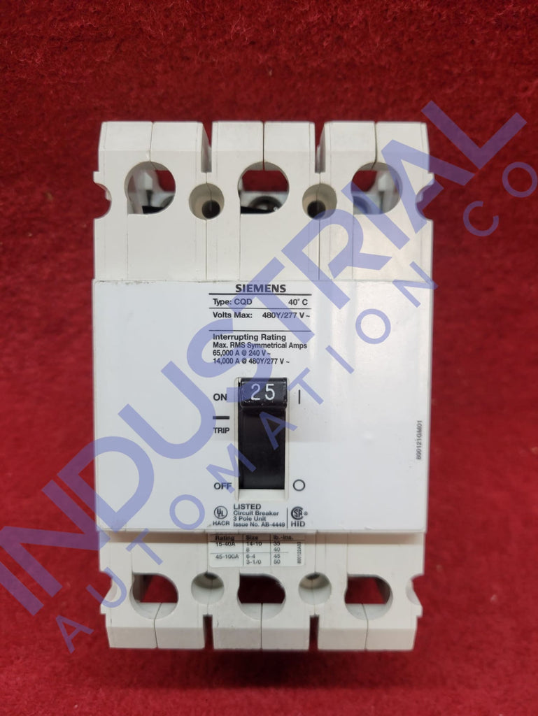 Siemens CQD325 IAC Certified Refurbished