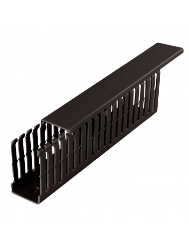 Goulotte Altech B75X75T/B, 75x75mm, longueur 2m - Lot de 8