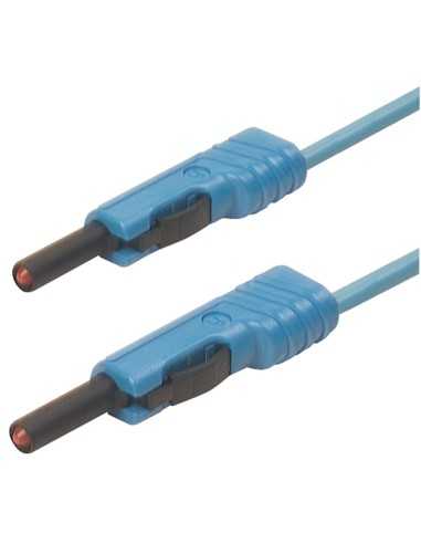 Altech 973646102 Cordon de test MLB 100/1 V BLEU - Lot de 25