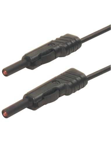 Altech 973644100 Cordon de test MLB 25/1 V NOIR - Lot de 25