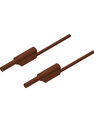 Altech 975696705 Cordon de test MVL S WS 100/1 Au MARRON - Lot de 25