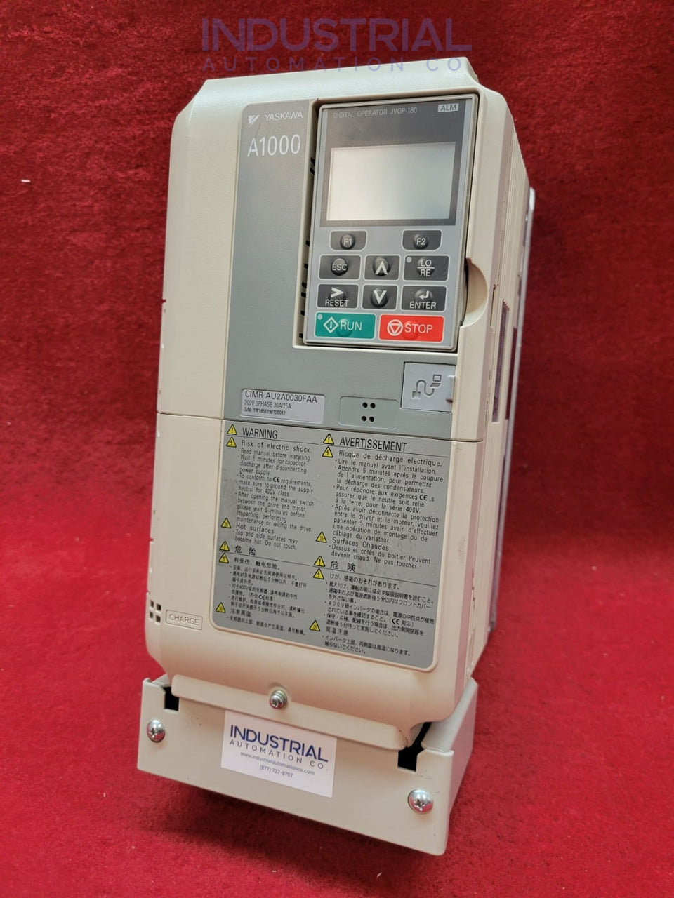 Yaskawa CIMR-AU2A0030FAA IAC Certified Refurbished