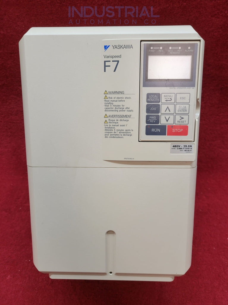 Yaskawa CIMR-F7U40181 - IAC Certified Refurbished