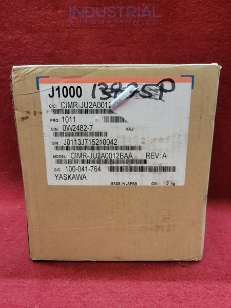 Yaskawa CIMR-JU2A0012BAA New Surplus