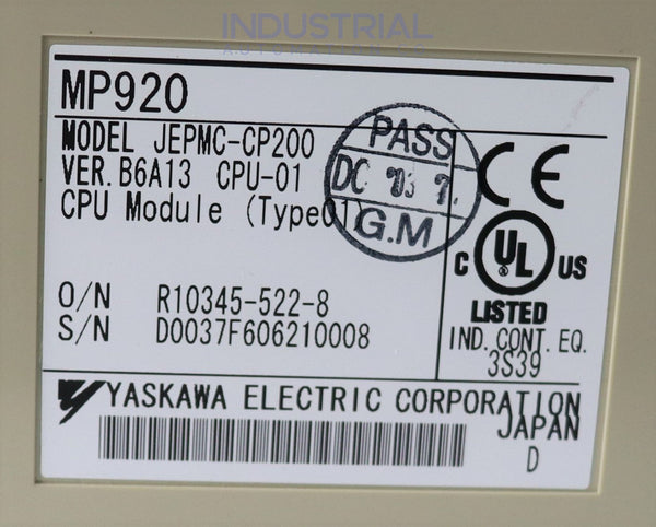 Yaskawa Jepmc-Cp200