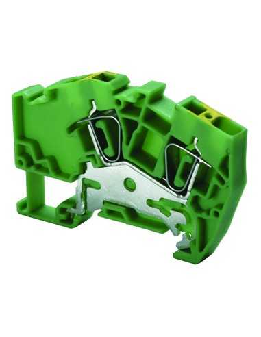 Altech AGT6 Bornier DIN, Ressort, Terre - Paquet de 50